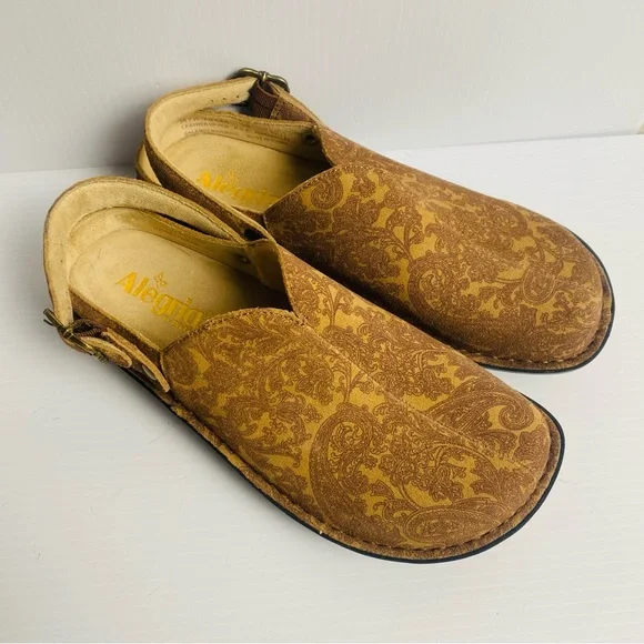 NWOB Alegria Leather Adjustable Backstrap Clogs Myrtle Peaceful Easy EU 39 - Picture 2 of 11